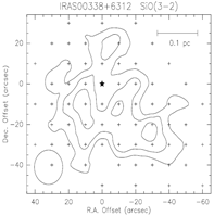 SiO3-2 map of IRAS 00338+6312