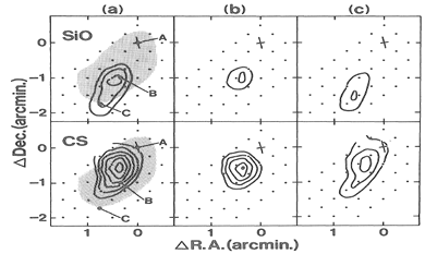 maps of CS and SiO in L1157