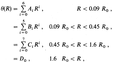 rotation curve formula