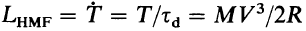 mechanical luminosity of outflow